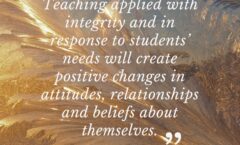 Teaching with Integrity Quote